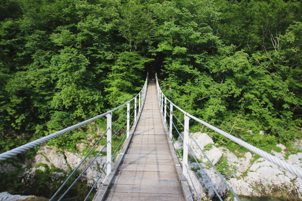 Soca River in Kobarid, Slovenia