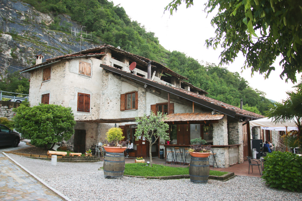 Campsite at Lake Como Italy