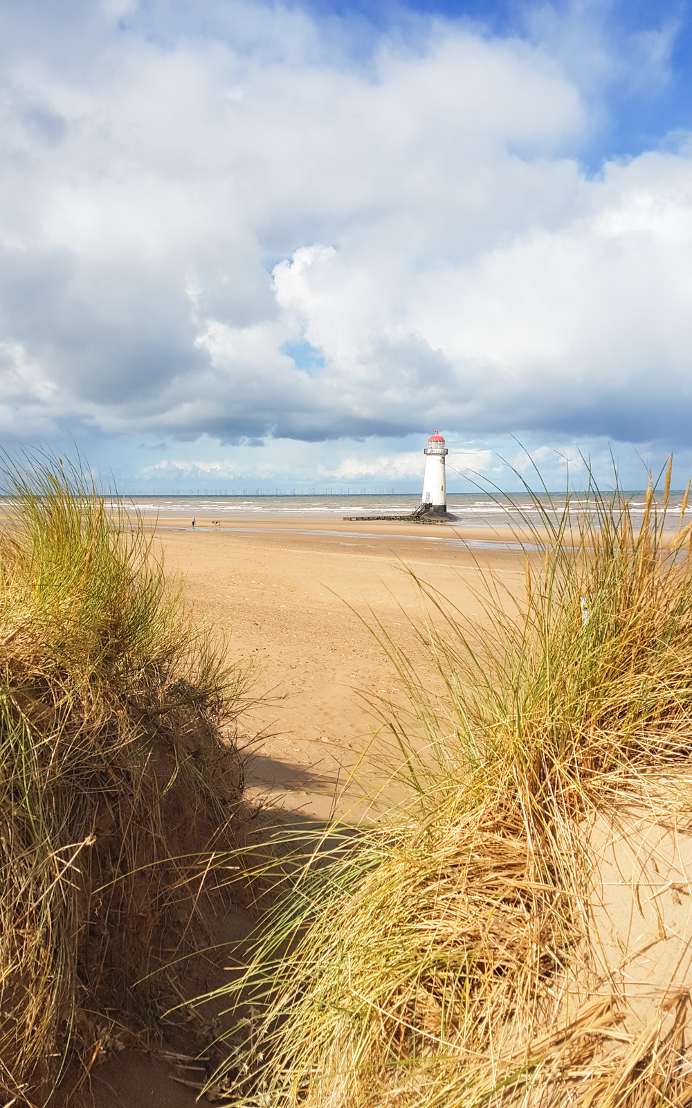 Point of Ayr Lighthouse at Talacre, North Wales