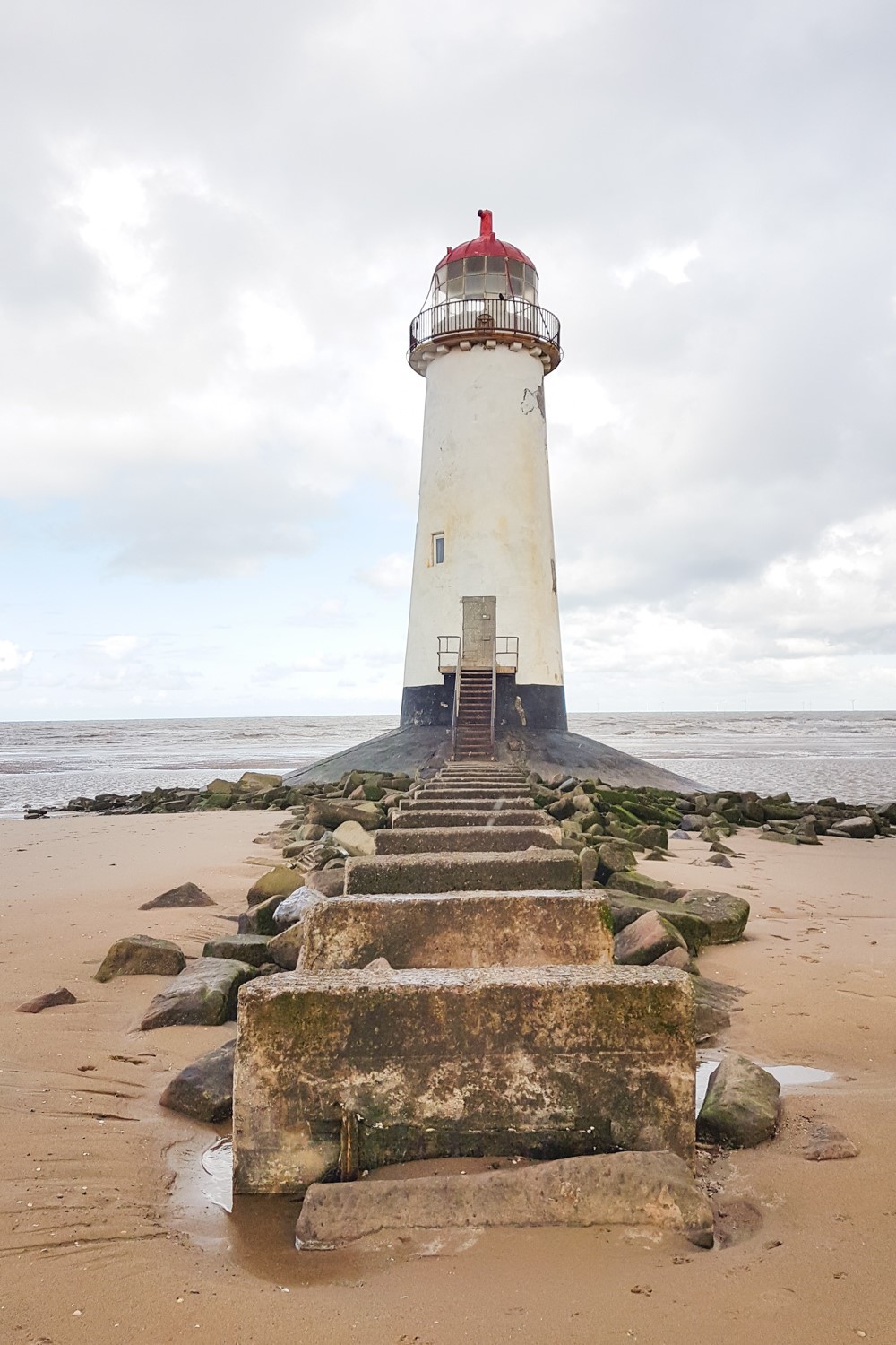 Point of Ayr Lighthouse at Talacre, North Wales