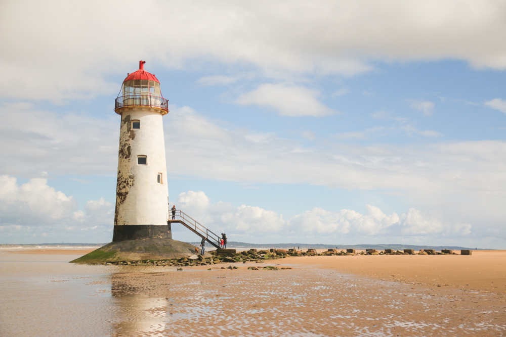 Point of Ayr Lighthouse at Talacre, North Wales