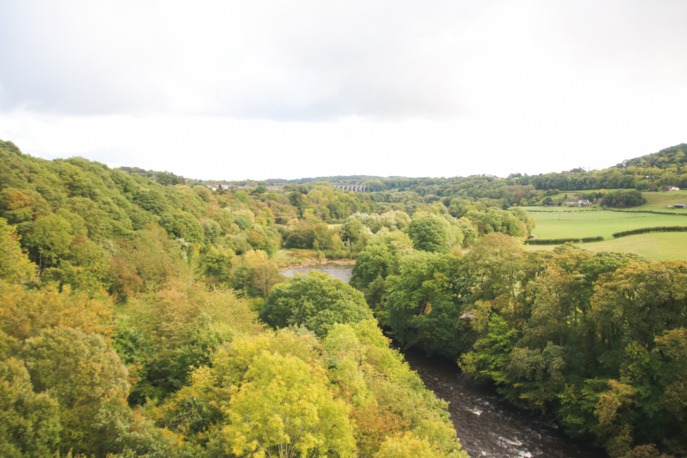 View from Pontcysyllte Aqueduct, North Wales