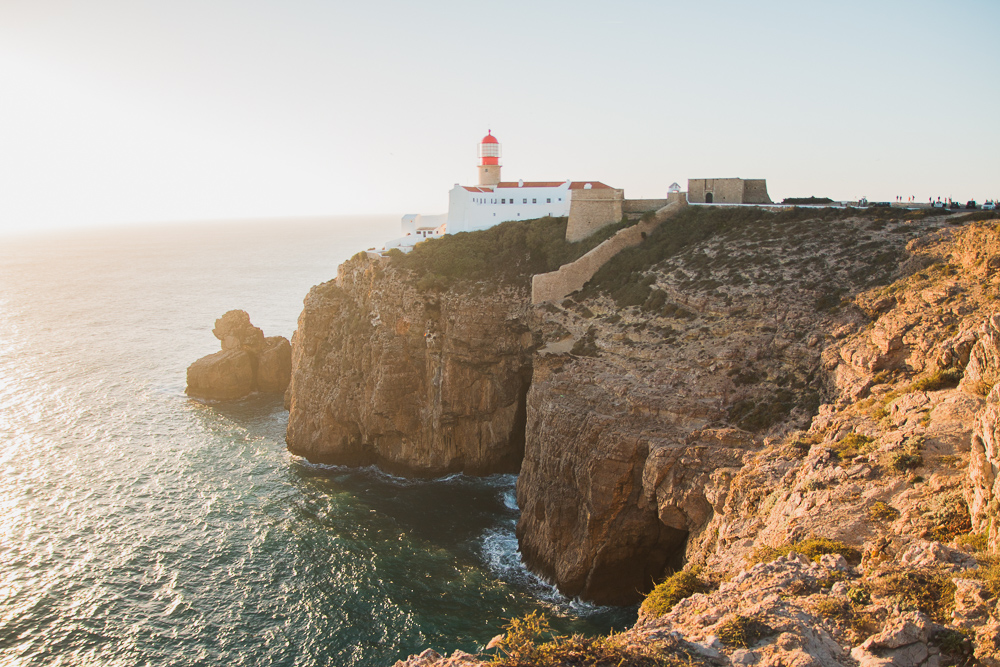 Cape St Vincent Lighthouse at Sunset