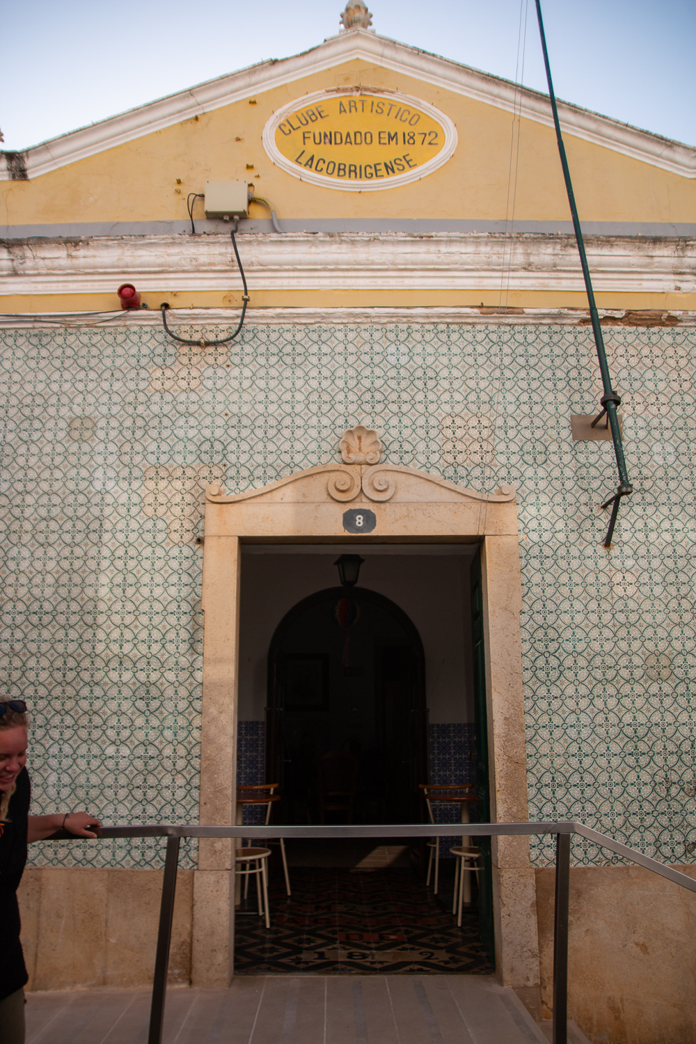 Tiled buildings in Lagos, Portugal