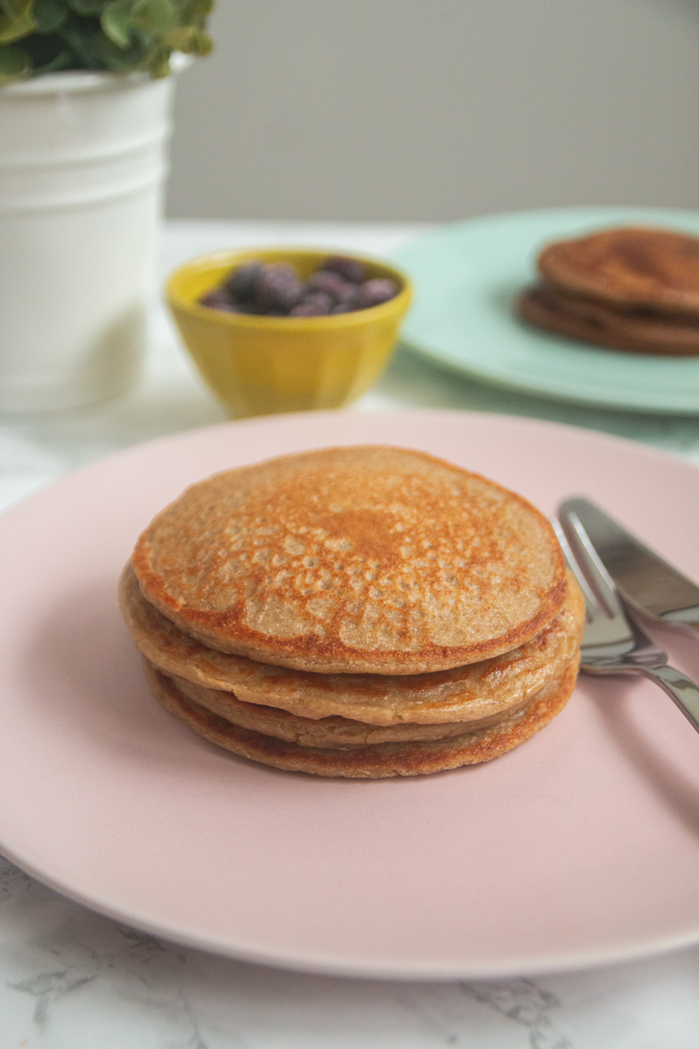 Vegan Banana Oat Pancakes