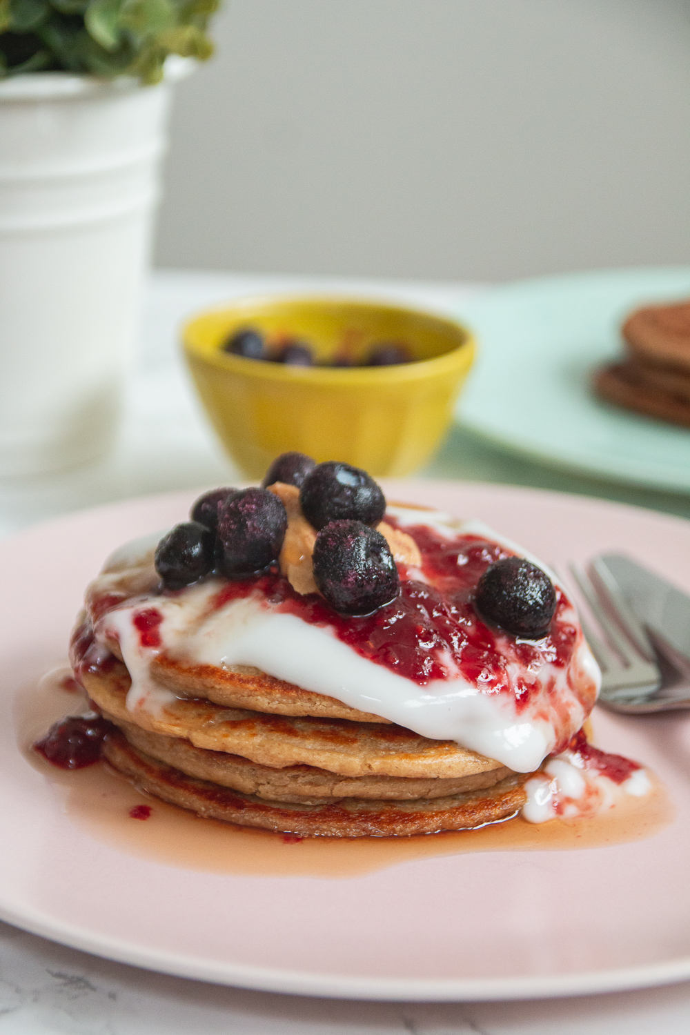 Vegan Banana Oat Pancakes