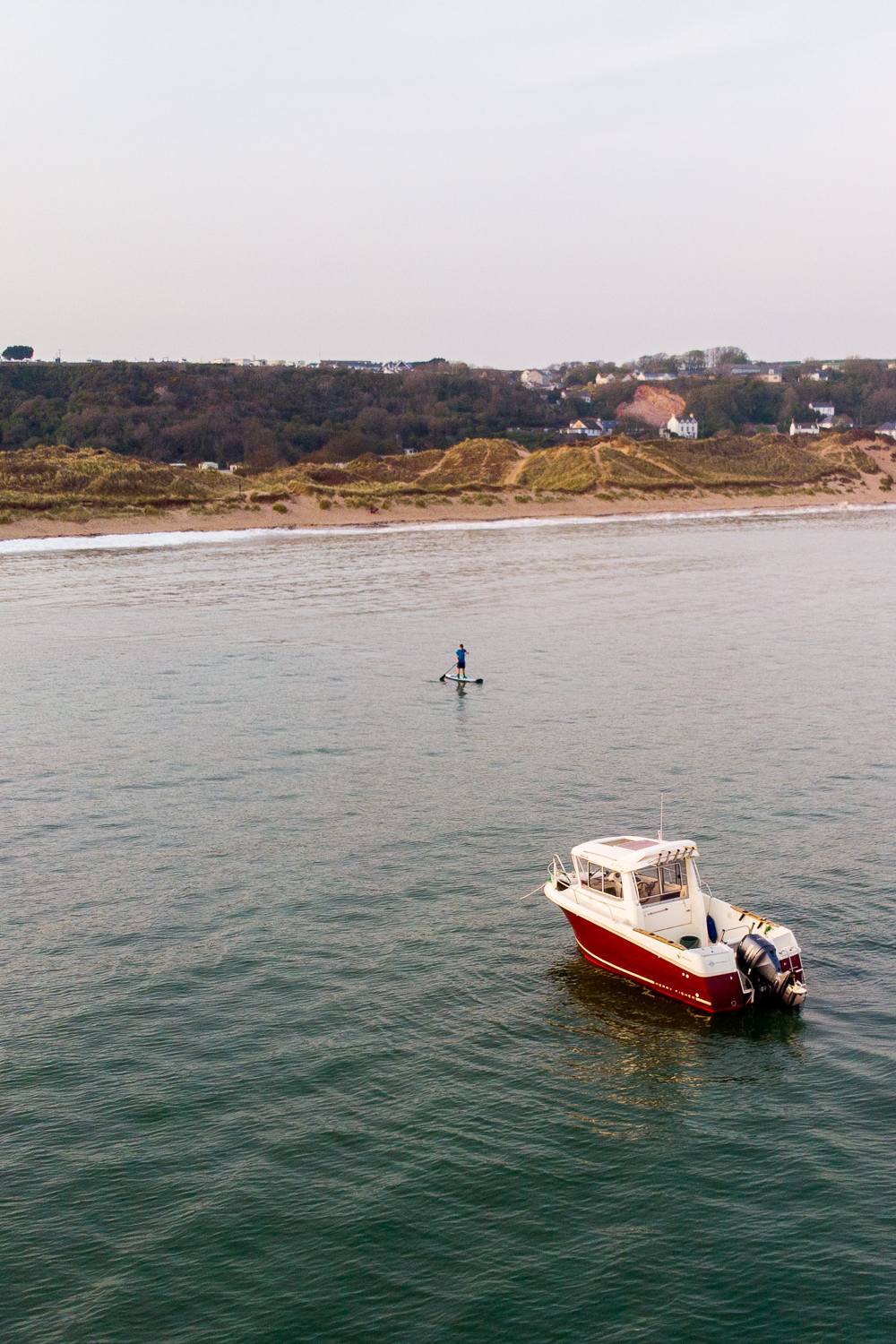 Drone Photo of Port Eynon Beach, Gower Peninsula