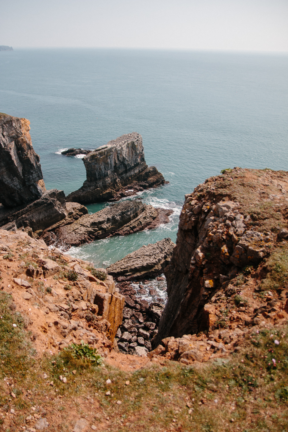 Green Bridge of Wales in Pembrokeshire Coastal Walk