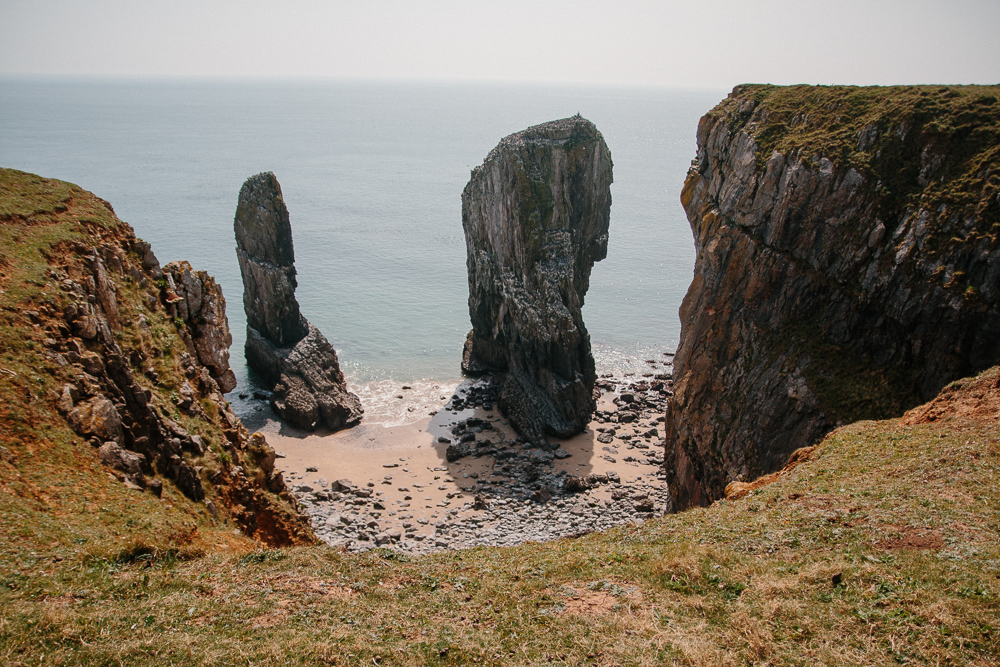 Green Bridge of Wales in Pembrokeshire Coastal Walk