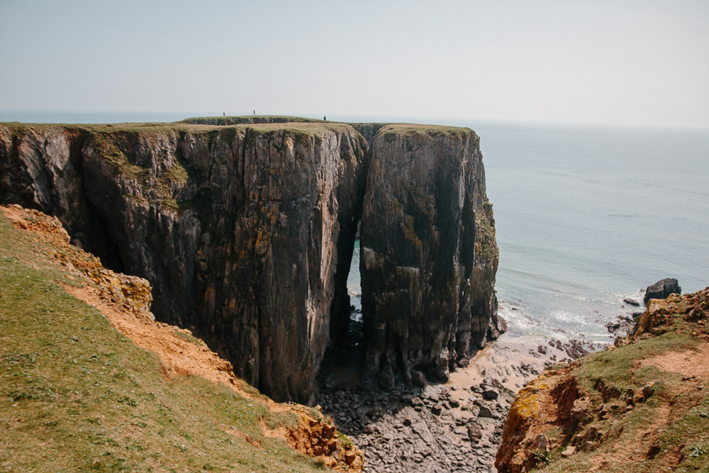 Green Bridge of Wales in Pembrokeshire Coastal Walk