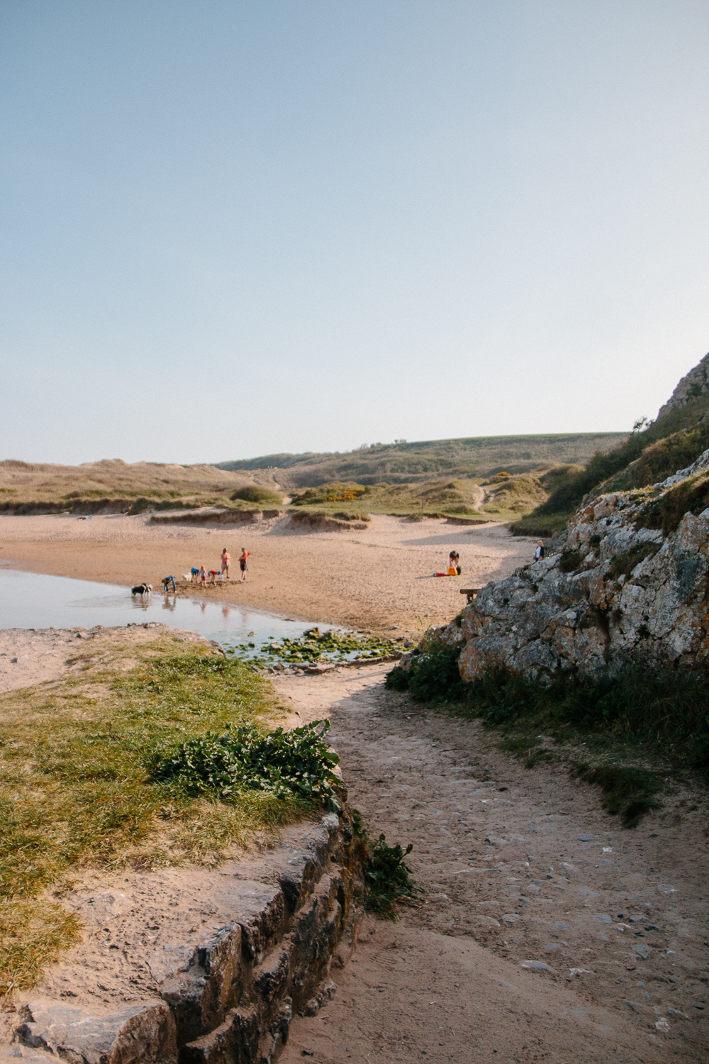 Broadhaven Beach at Bosherton in Pembrokeshire