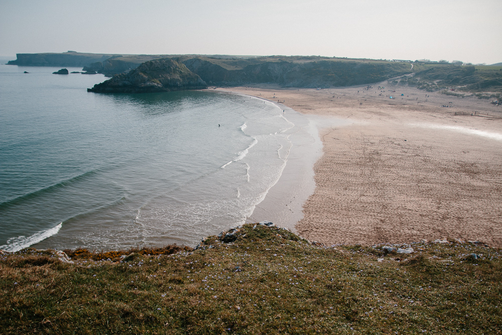 Broadhaven Beach at Bosherton in Pembrokeshire