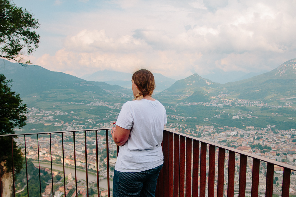 View of Trento from the Trento Cable Car