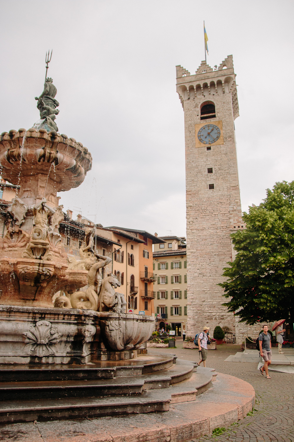 Fountain in Piazza Duomo in Trento