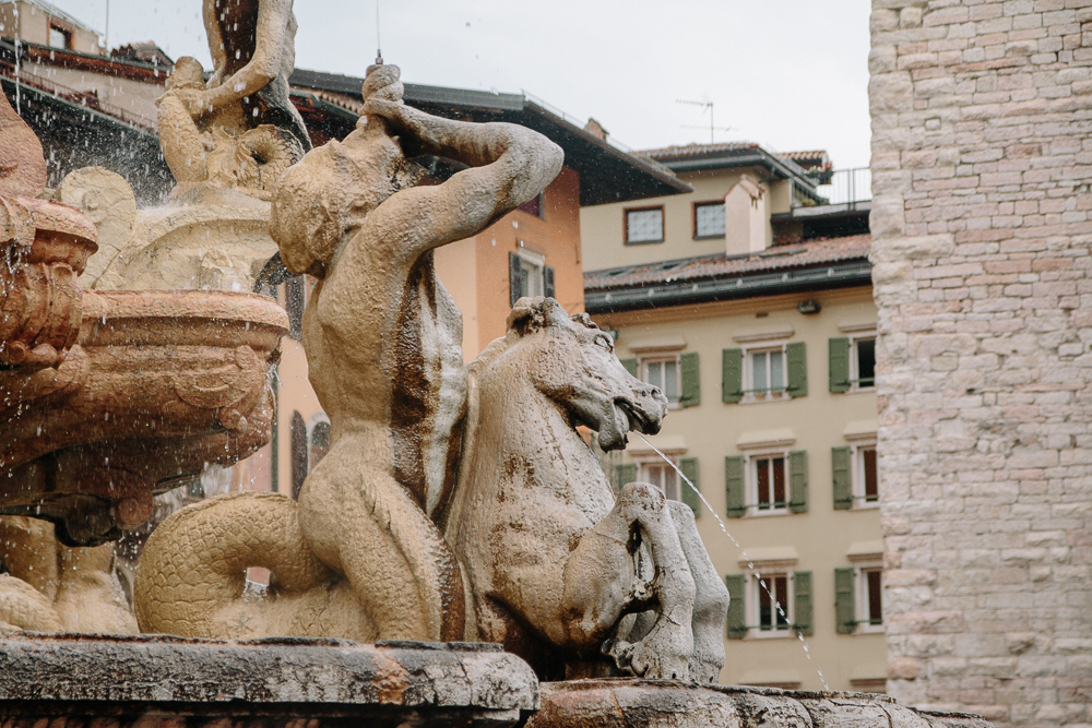 Fountain in Piazza Duomo in Trento