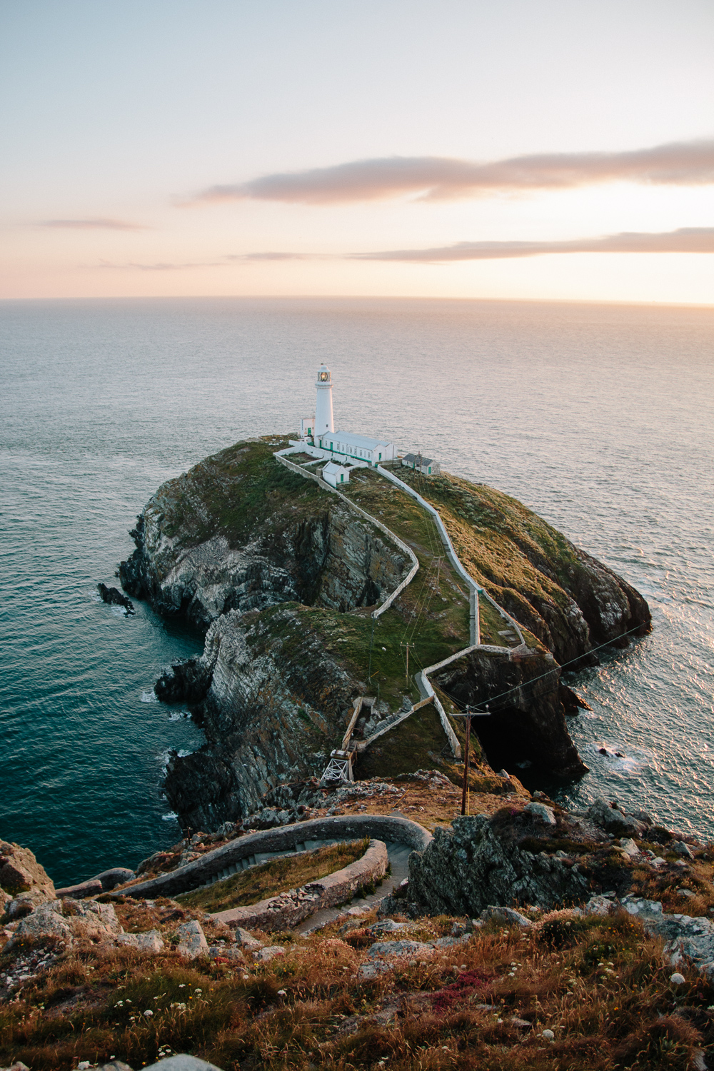 Sunset at South Stack Lighthouse, Anglesey