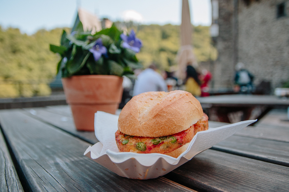 Veggie Burger at Burg Eltz