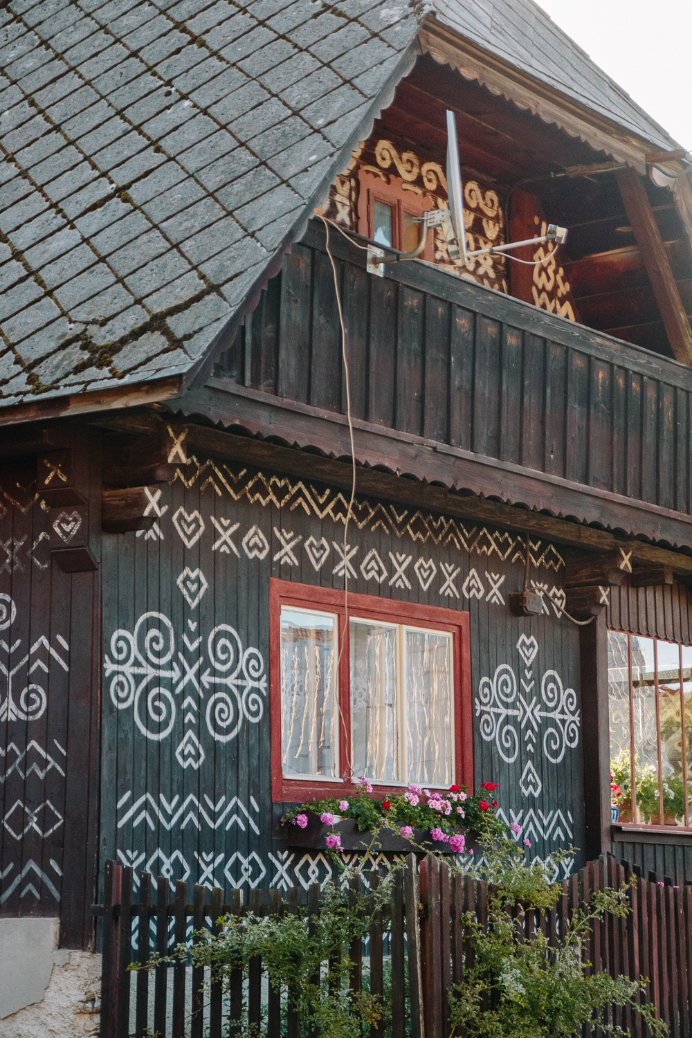 Traditional Slovak Painted Houses in Cicmany