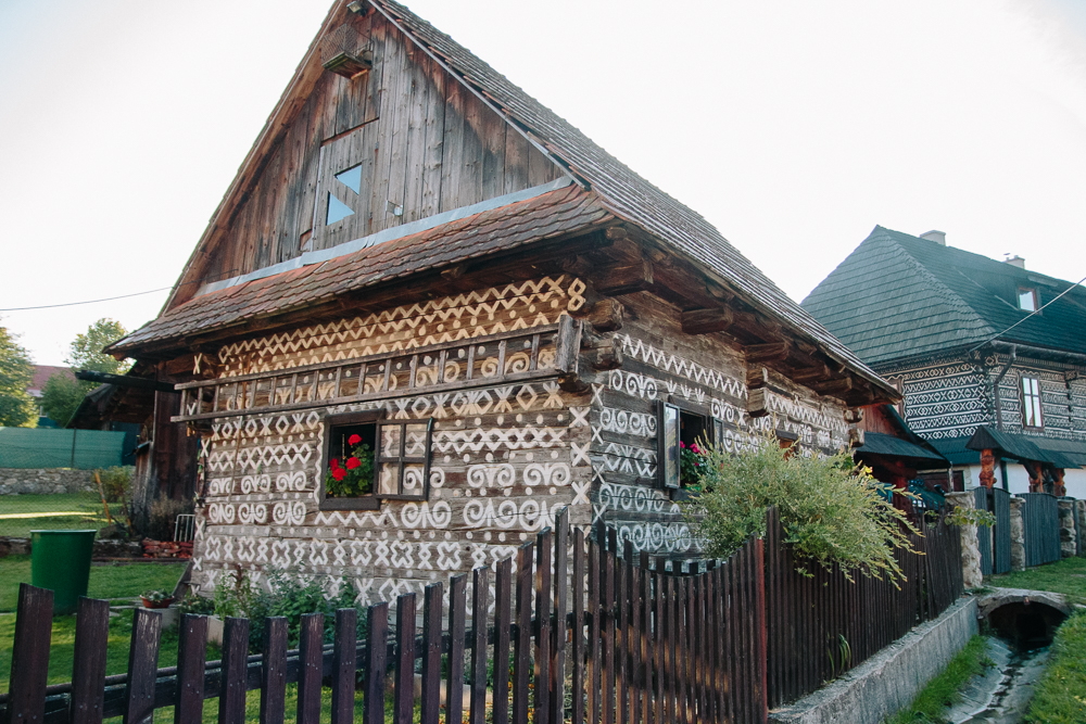 Traditional Slovak Painted Houses in Cicmany