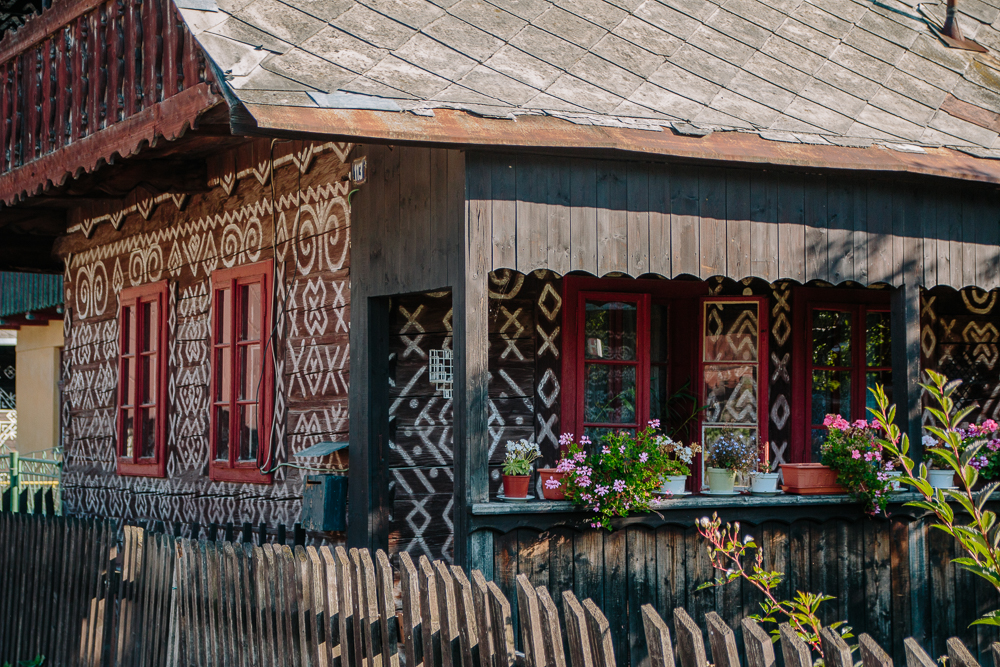 Traditional Slovak Painted Houses in Cicmany