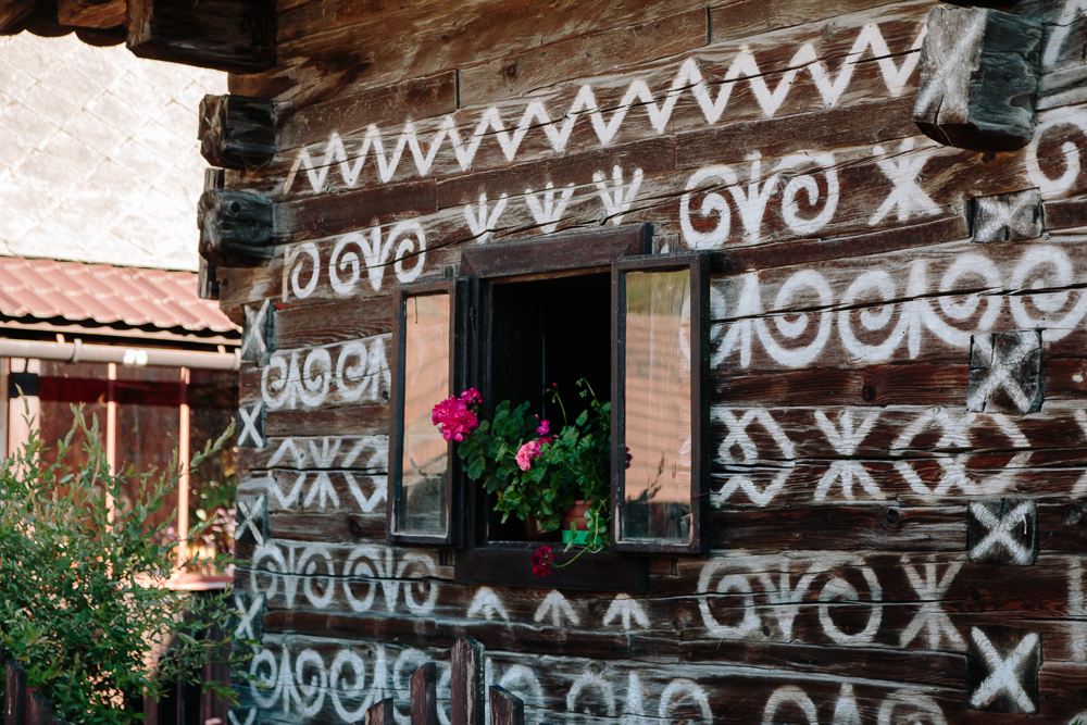 Traditional Slovak Painted Houses in Cicmany