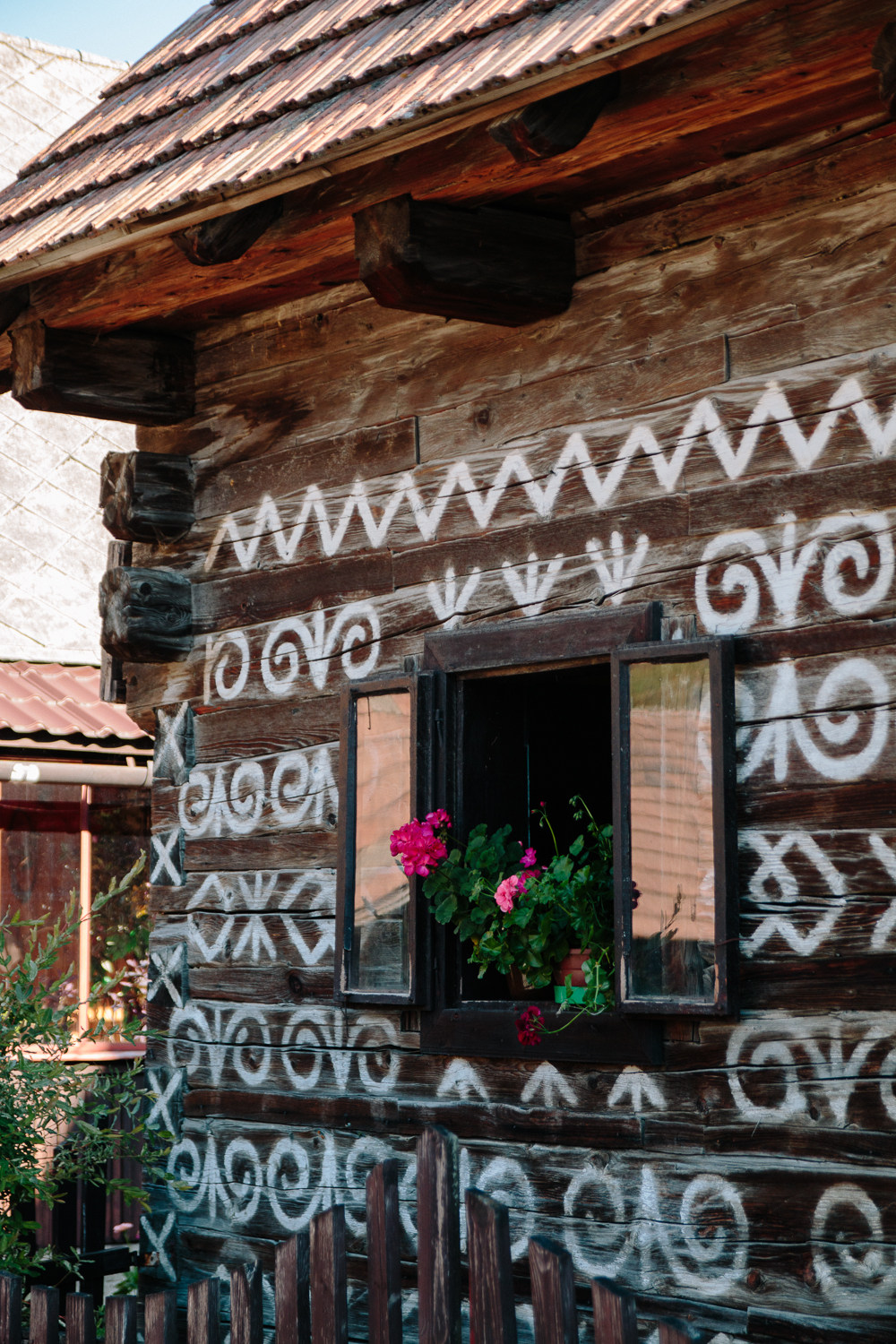 Traditional Slovak Painted Houses in Cicmany