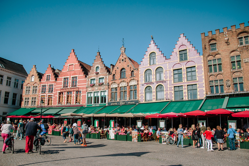 Bruges Main Square Buildings