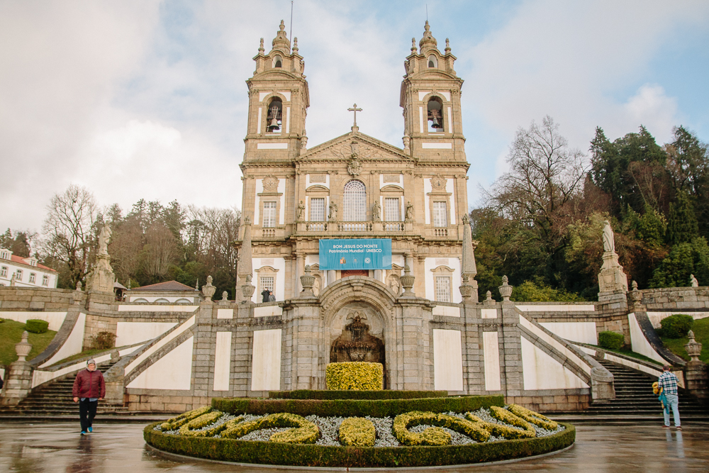 Church at the top of Bom Jesus do Monte Portugal