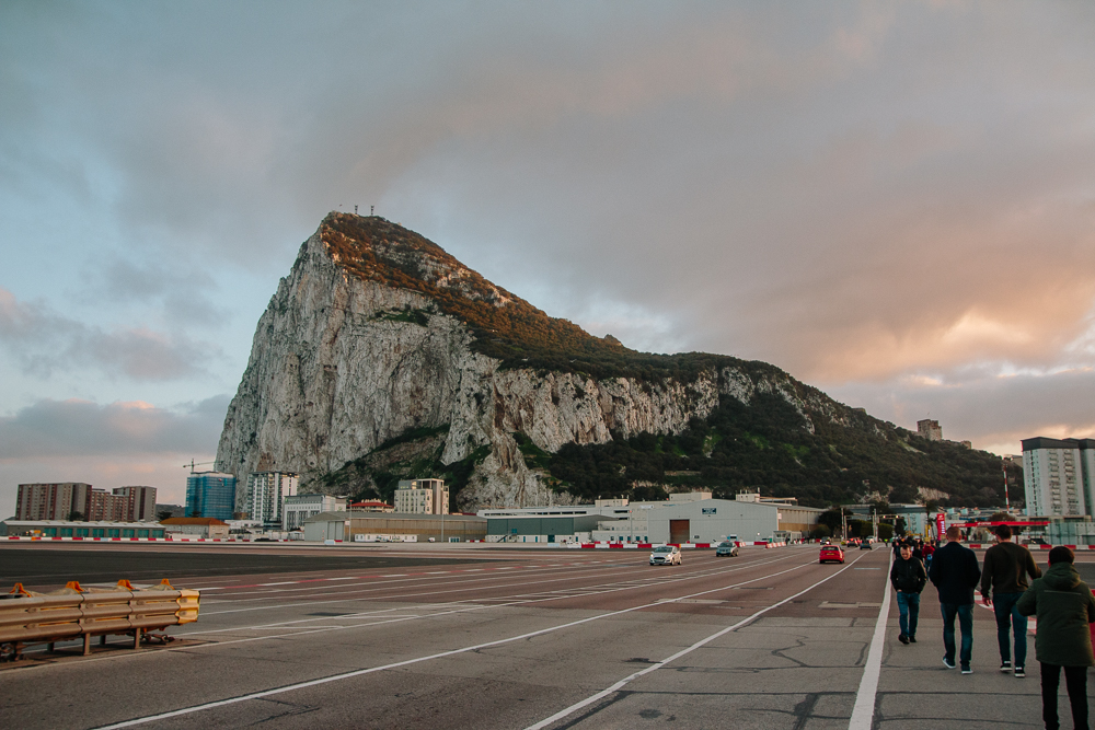 The Rock Gibraltar from Spain