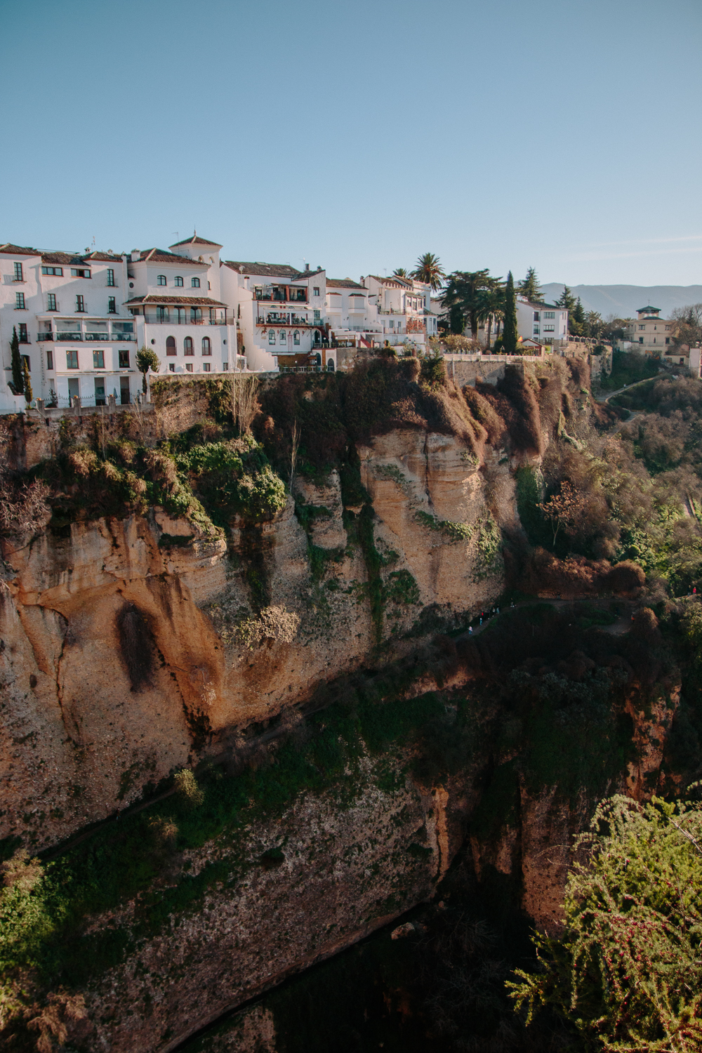 Houses on top of the Cliff in Ronda Spain