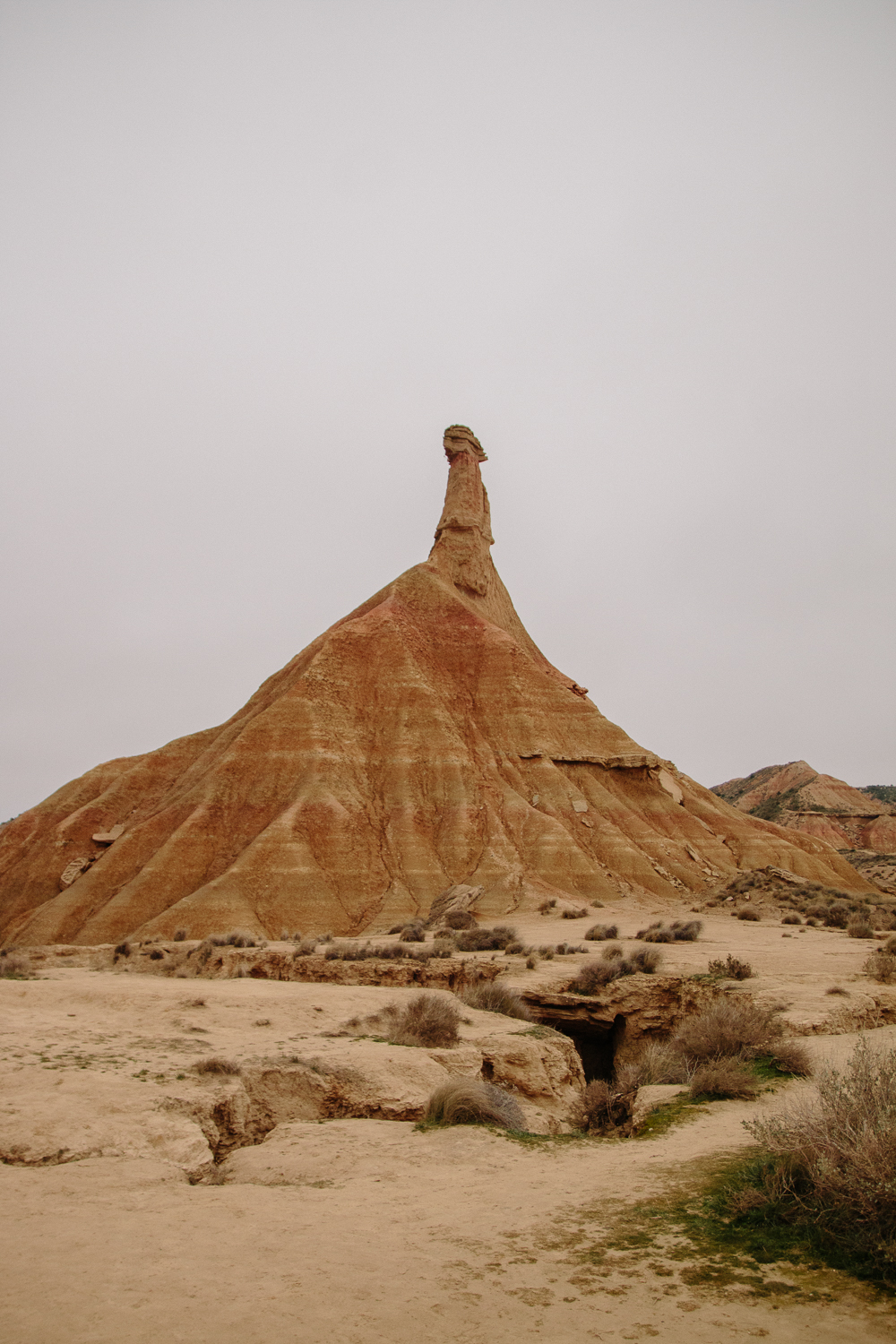 Castil de Tierra in the Bardenas Reales desert in Navarre, Northern Spain