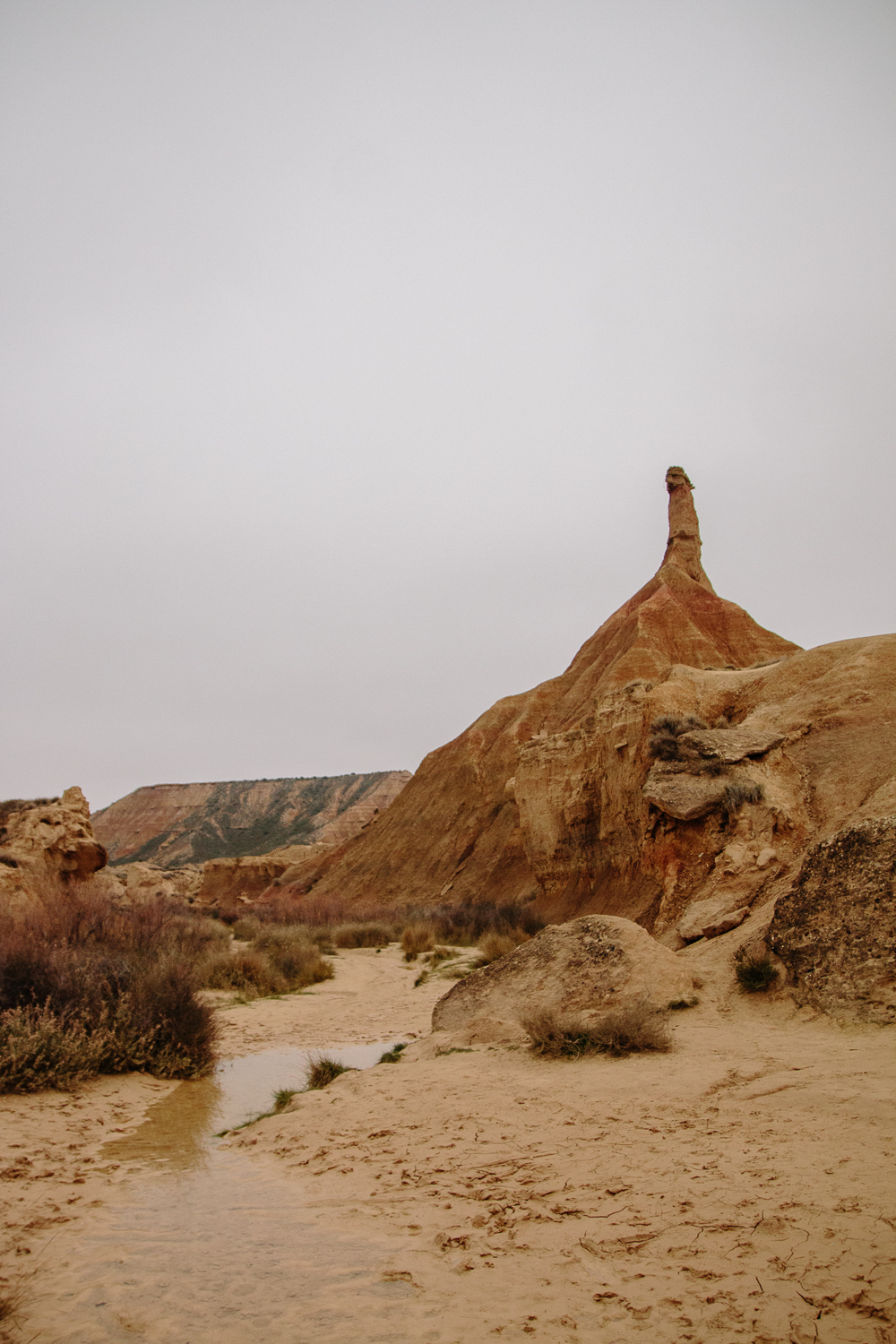 Castil de Tierra in the Bardenas Reales desert in Navarre, Northern Spain