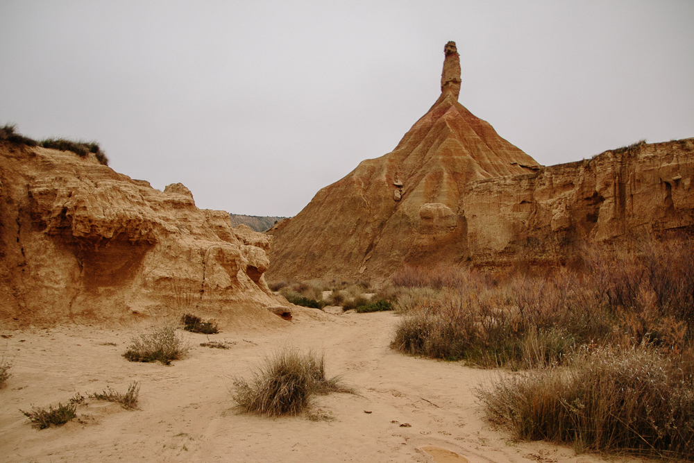 Castil de Tierra in the Bardenas Reales desert in Navarre, Northern Spain