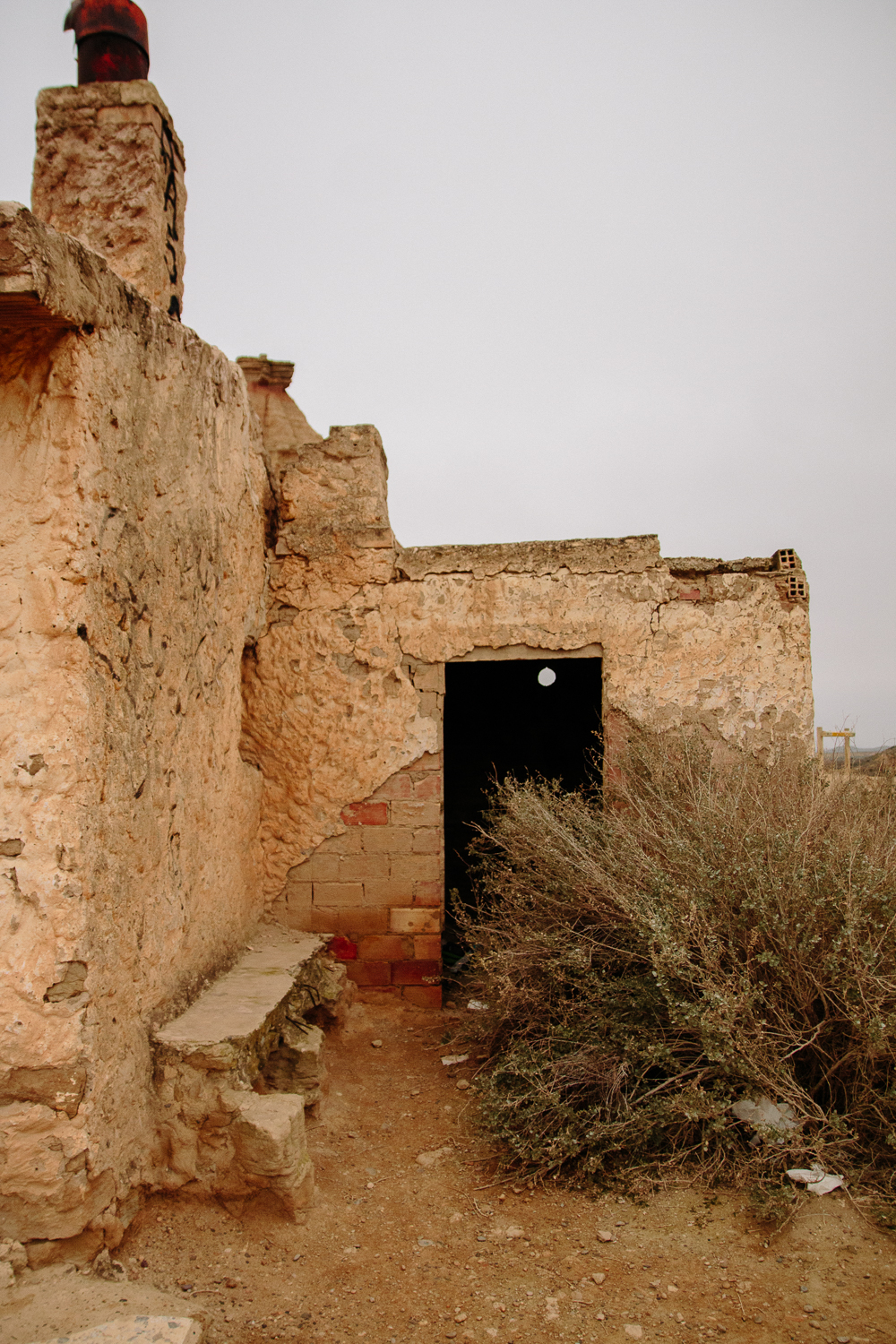 Abandoned Building in the Bardenas Reales desert in Navarre, Northern Spain