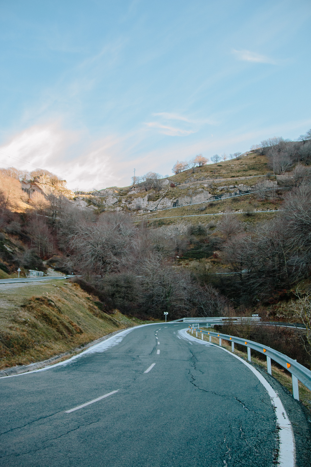 Road on Mirador de Olazagutía at Urbasa Andia National Park