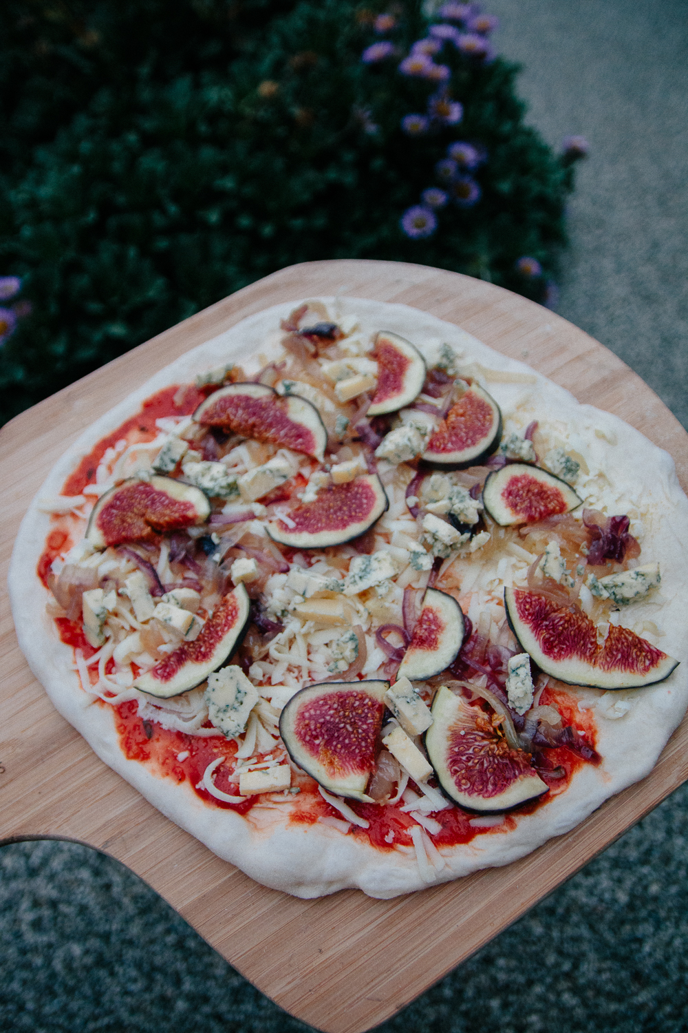 Fig, Blue Cheese and Caramelised Onion Pizza